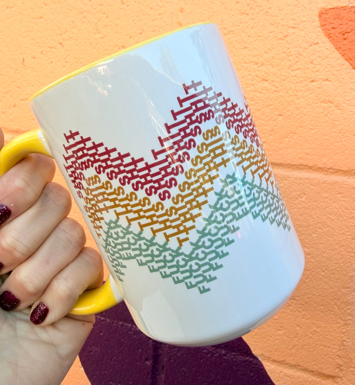 Hidden Fuck This Shit 15 oz Mug