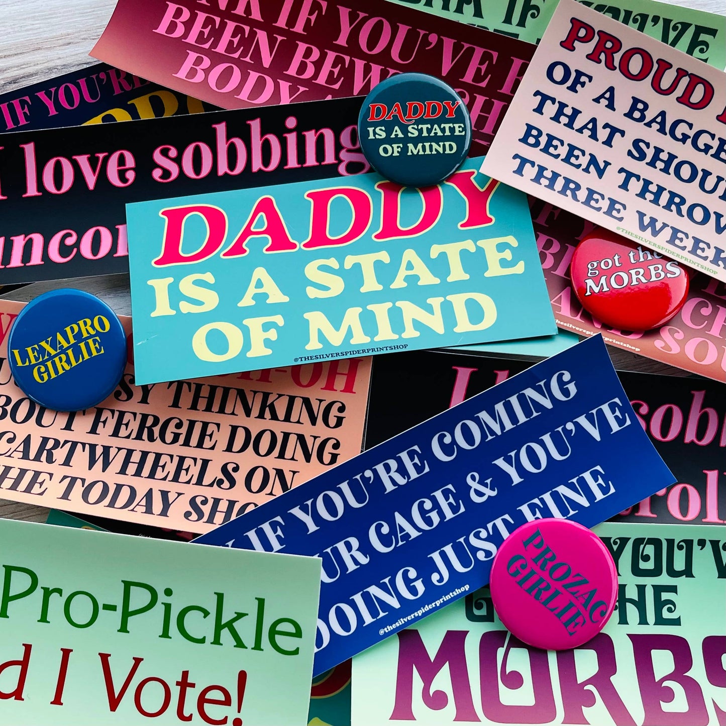 Daddy Is A State Of Mind Bumper Sticker