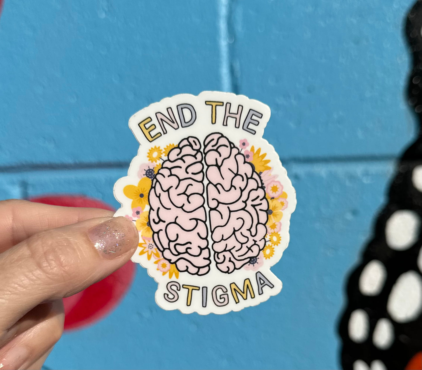 End the Stigma Mental Health Support Sticker