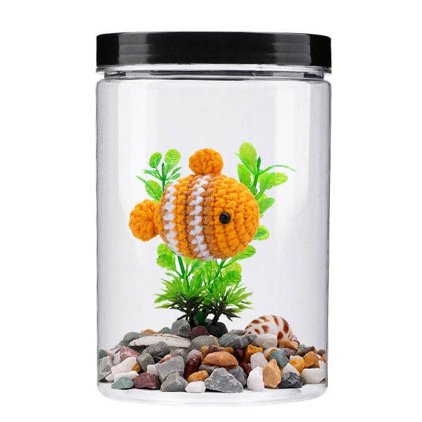 Crochet Plush Toy Complete Kit - Fish Aquarium