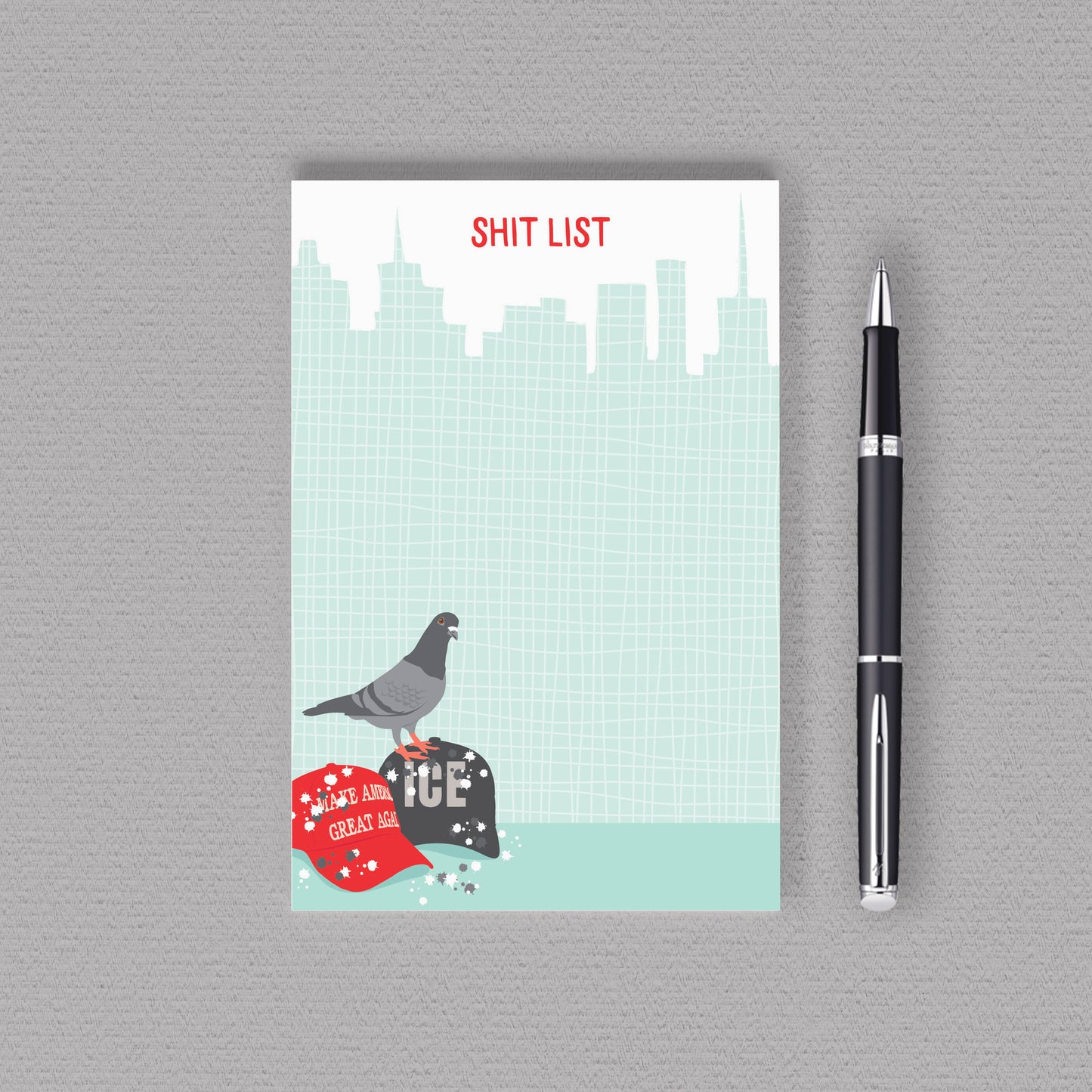 Shit List Pigeon Notepad