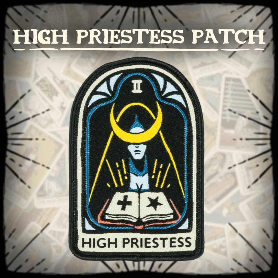 The High Priestess Tarot Nouveau Iron-On Patch