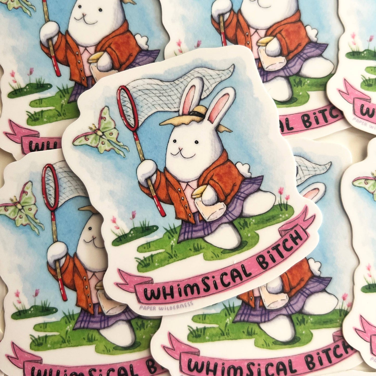 Whimsical Bitch Bunny Sticker