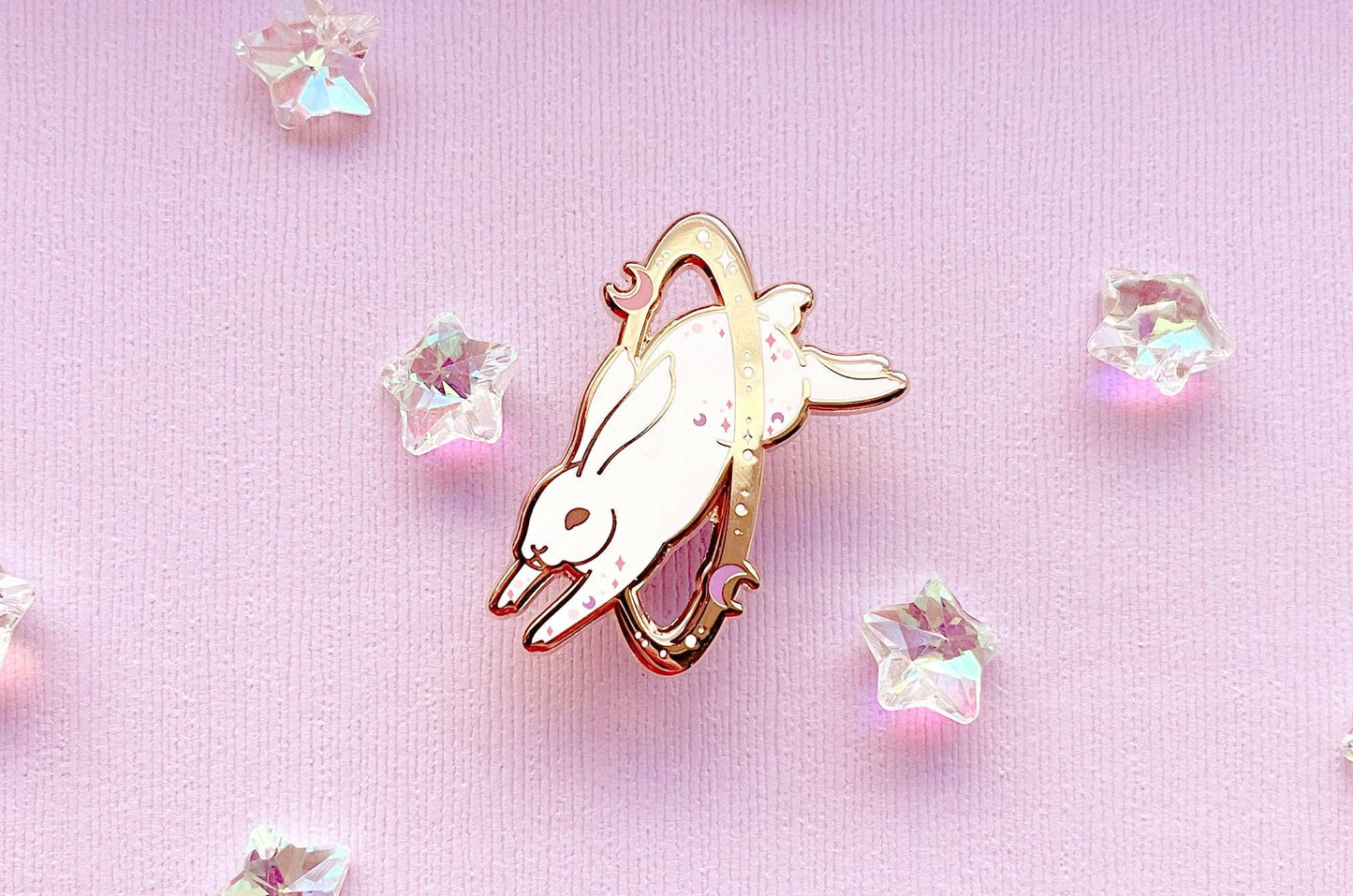 Cosmic Rabbit Pin