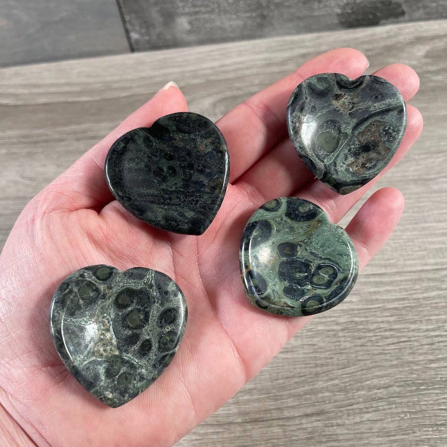 Heart Shaped Worry Stone Crystal Surprise Pull