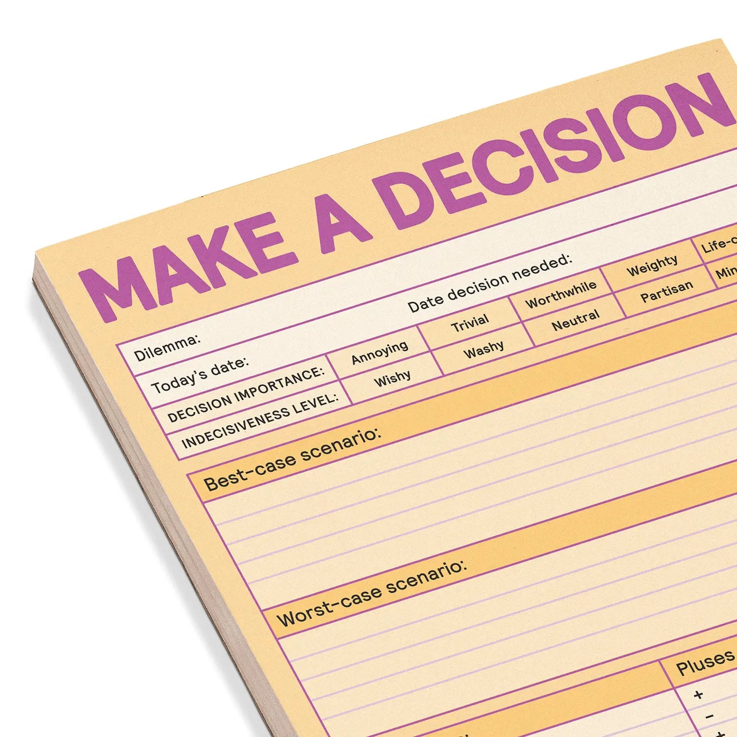 Make a Decision Pad - 60 Sheets