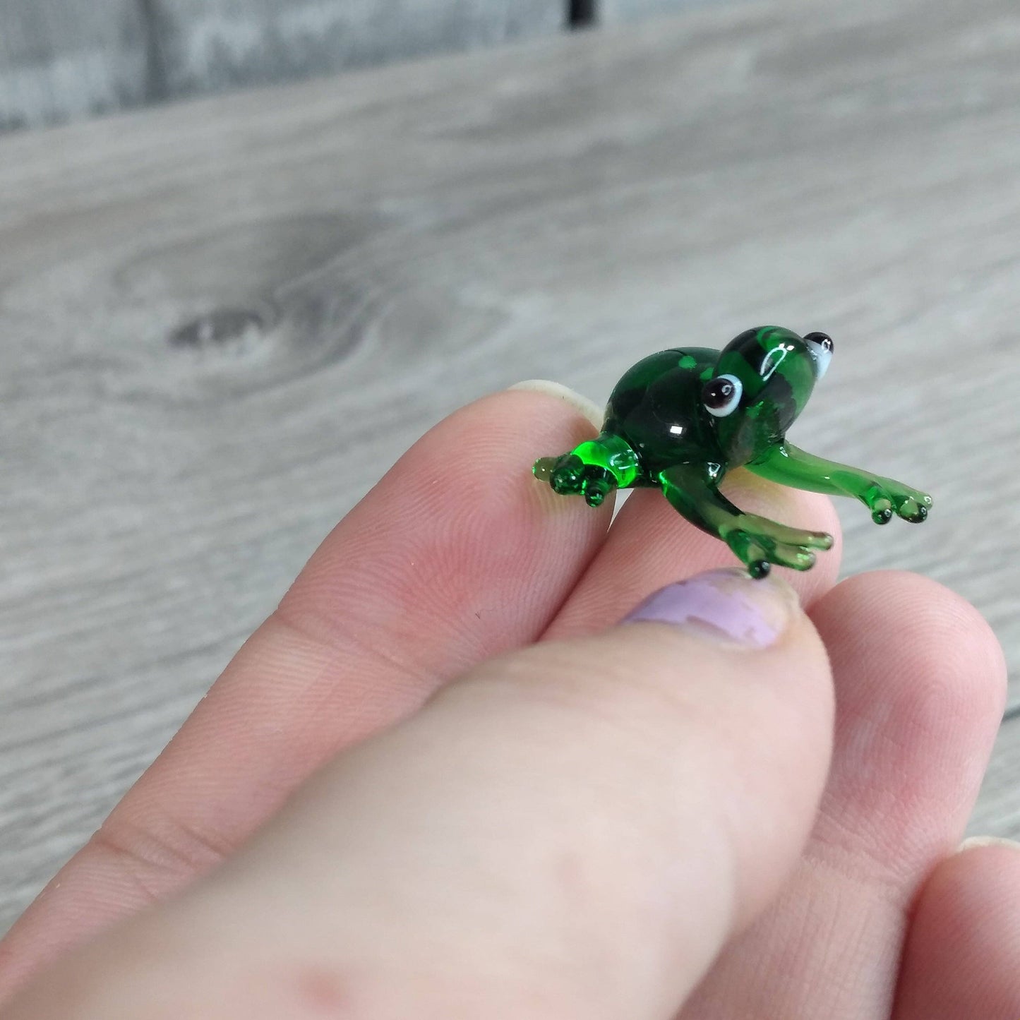 Small Glass Animal Figurines Surprise Pull