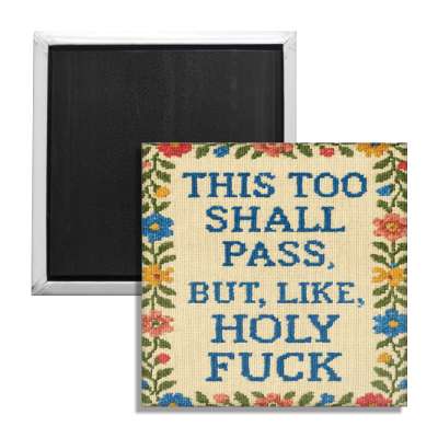 This Too Shall Pass But Holy Fuck Magnet