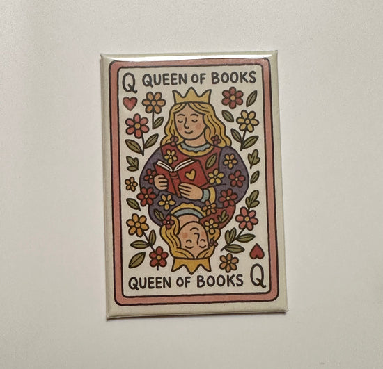 Queen Of Books Magnet