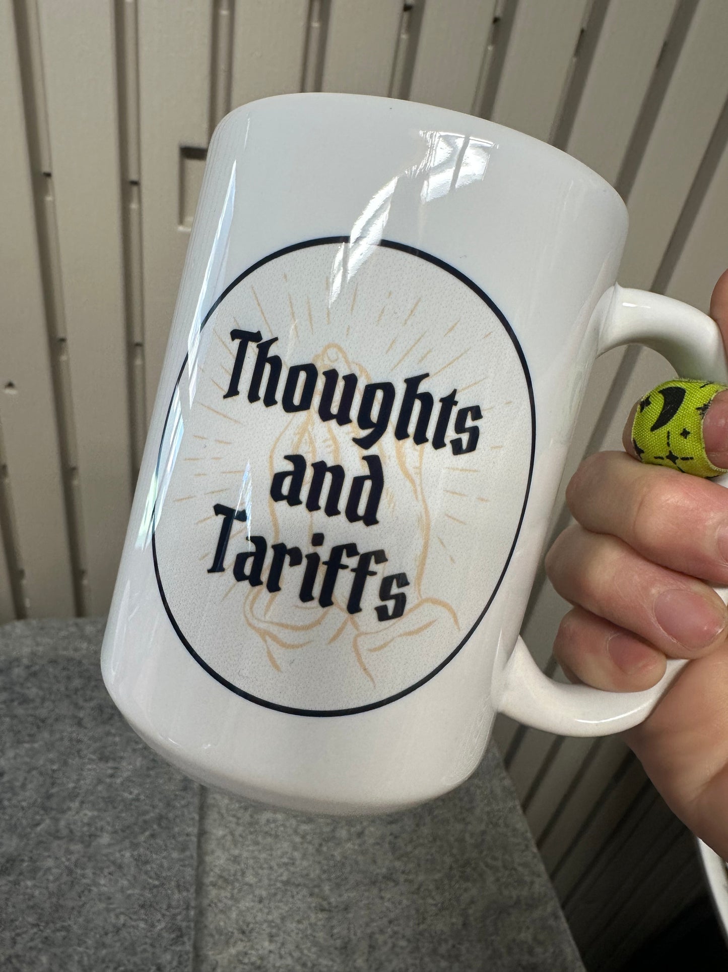 Thoughts And Tariffs 15 oz Mug