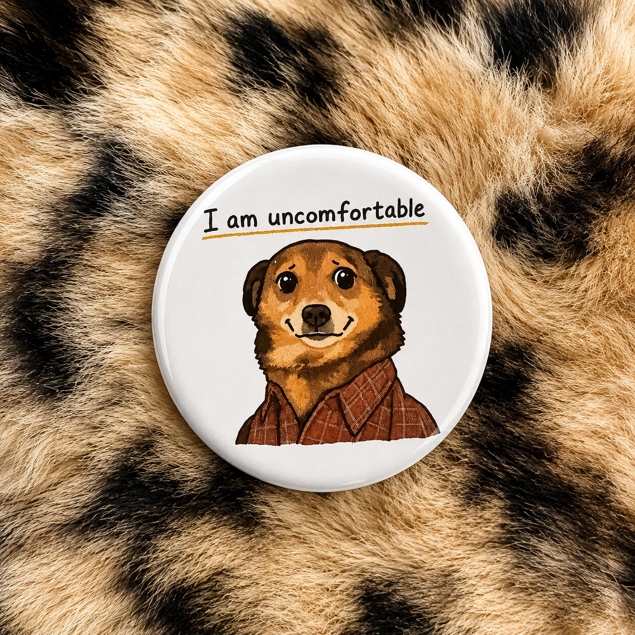 I Am Uncomfortable Button