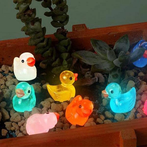 Hide-A-Duck Tiny Glow-In-The-Dark Duck Charms