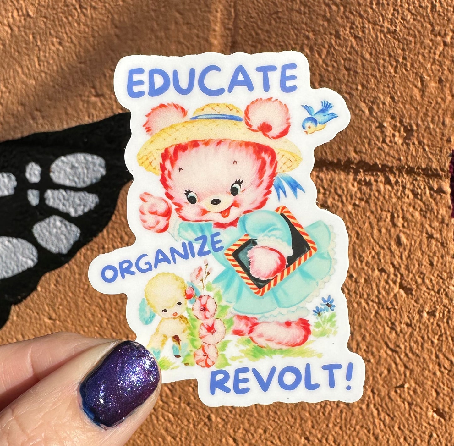Educate Organize Revolt Sticker