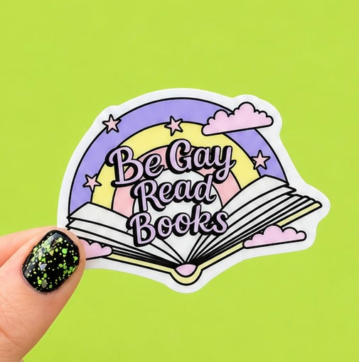 Be Gay Read Books Sticker