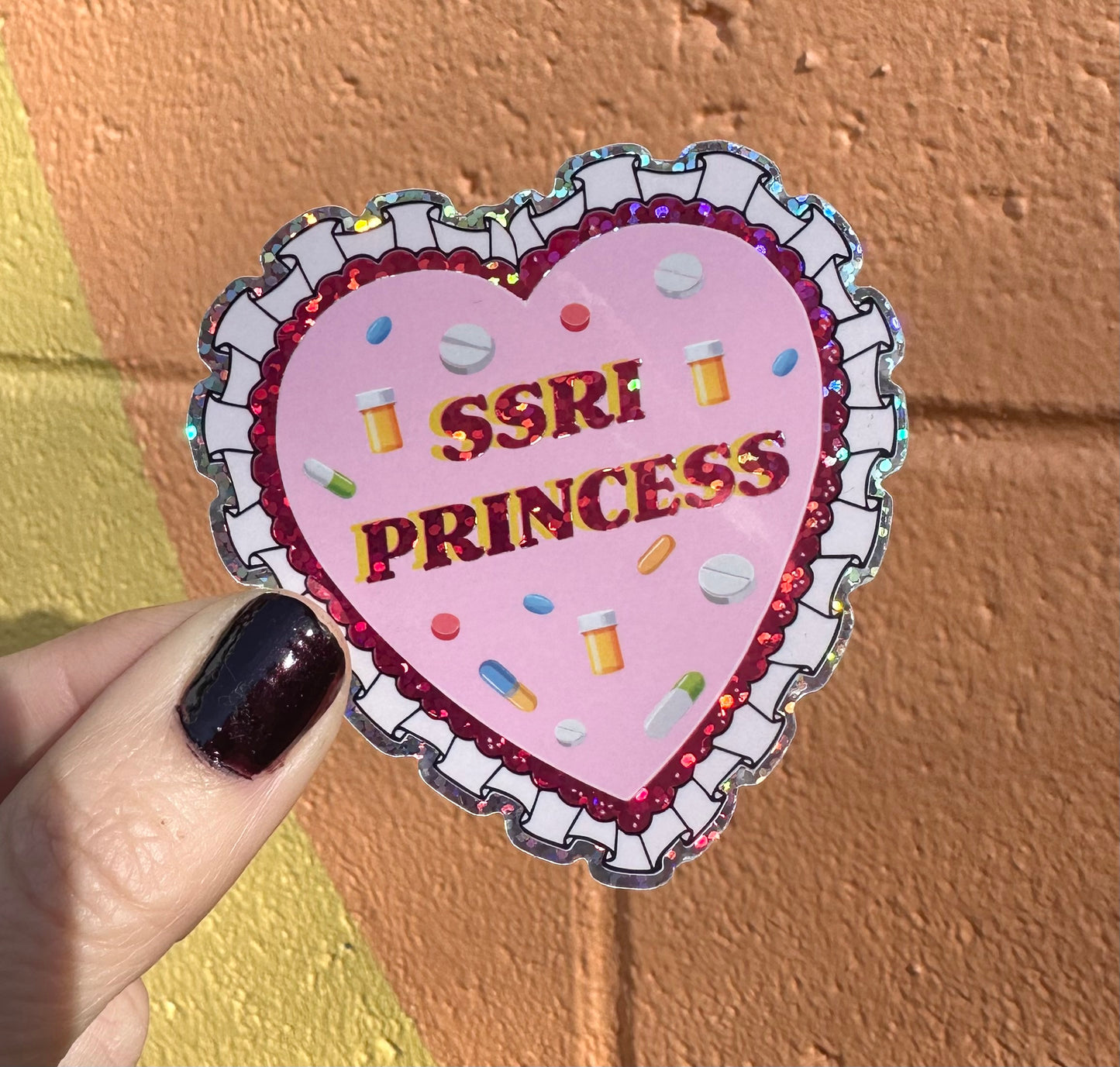 SSRI Princess Glitter Sticker
