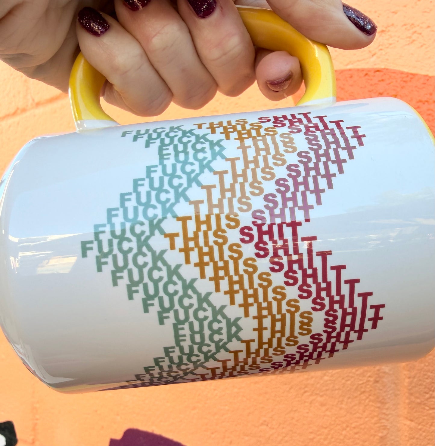 Hidden Fuck This Shit 15 oz Mug