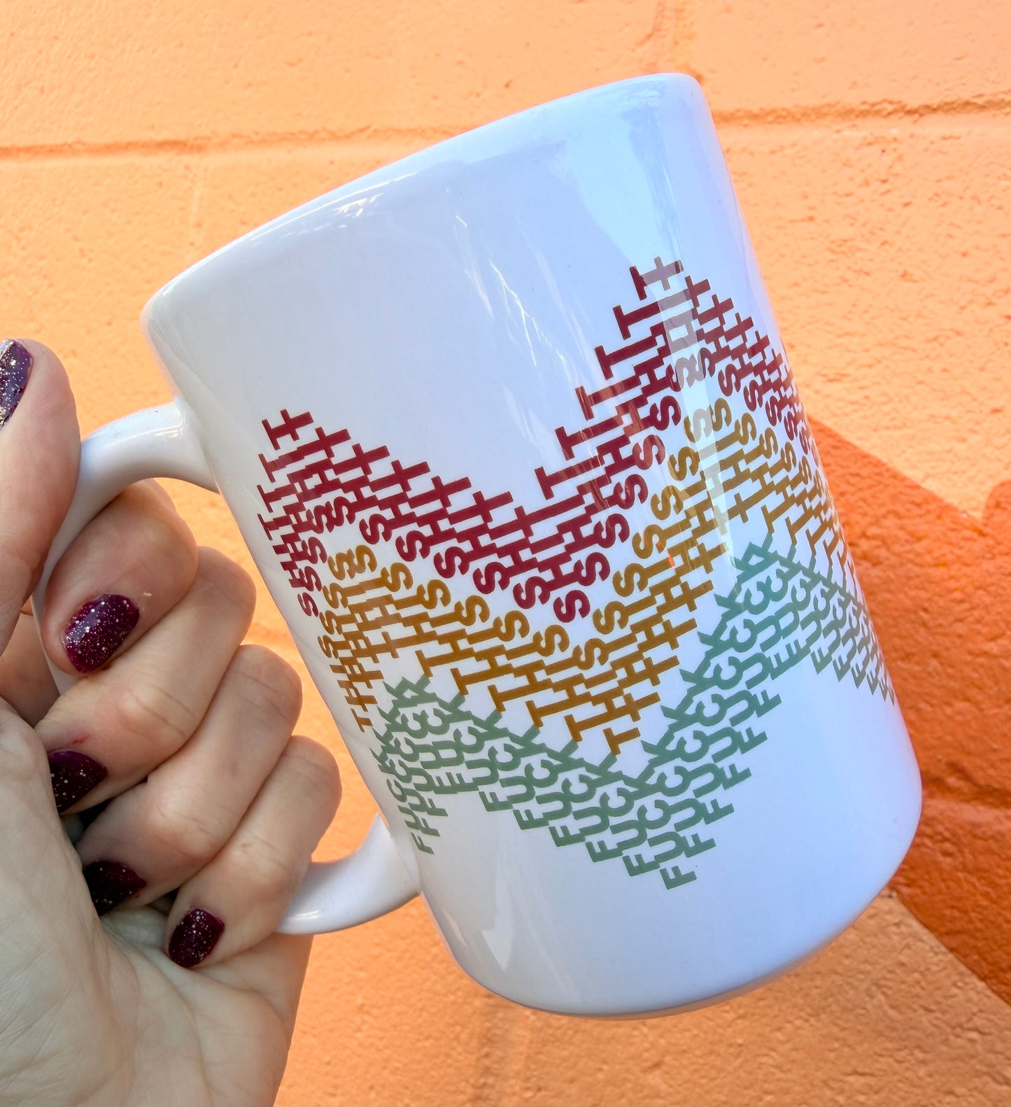 Hidden Fuck This Shit 15 oz Mug