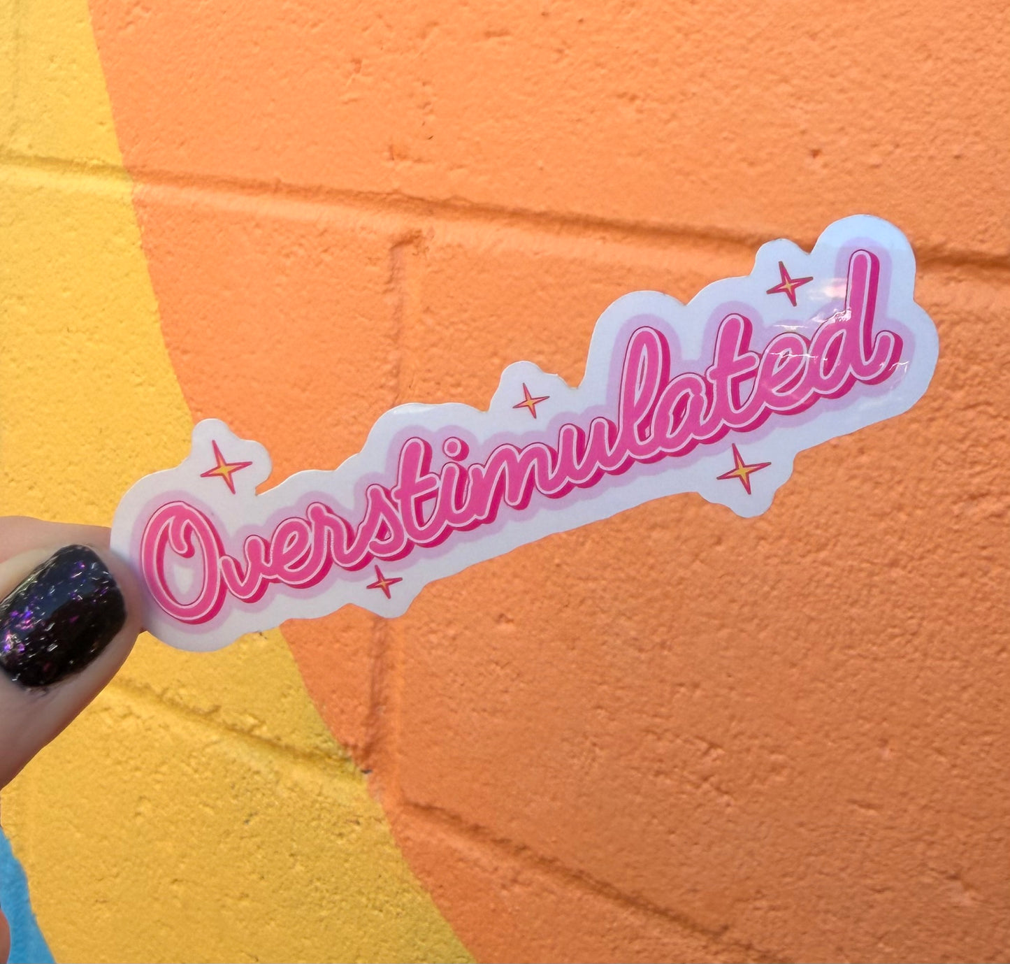 Overstimulated Sticker
