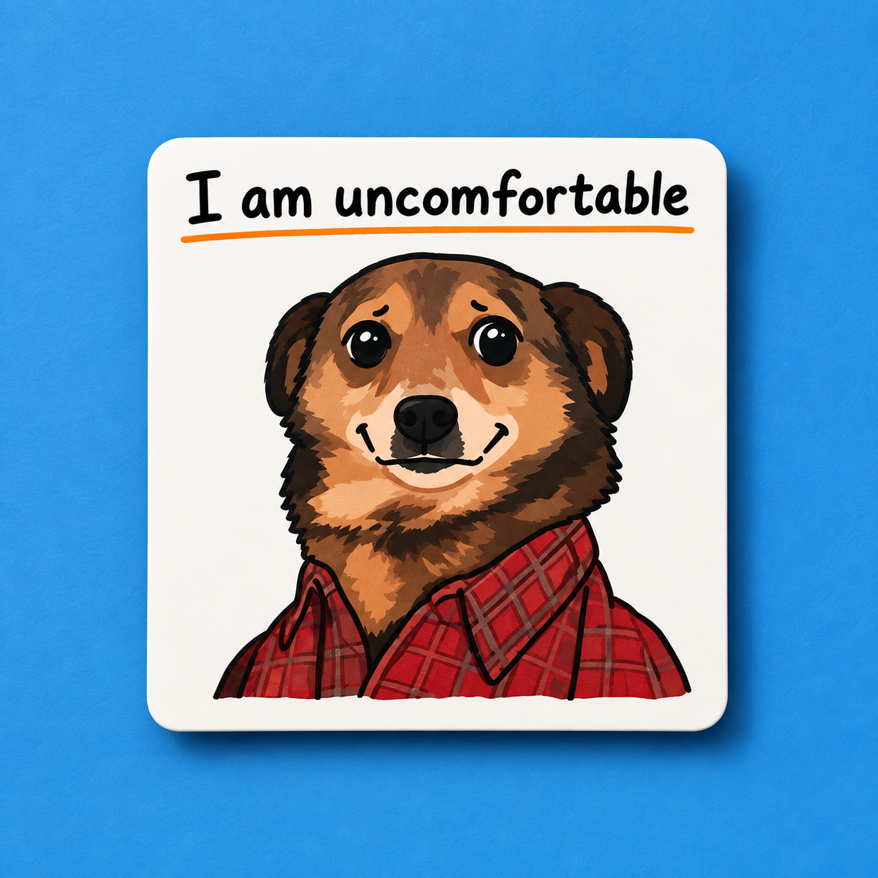 I Am Uncomfortable Sticker