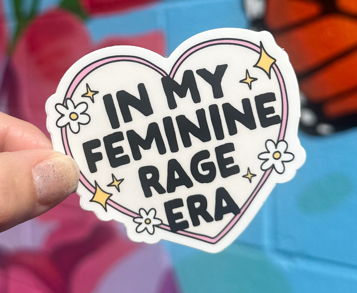 In My Feminine Rage Era Sticker (2 styles available)