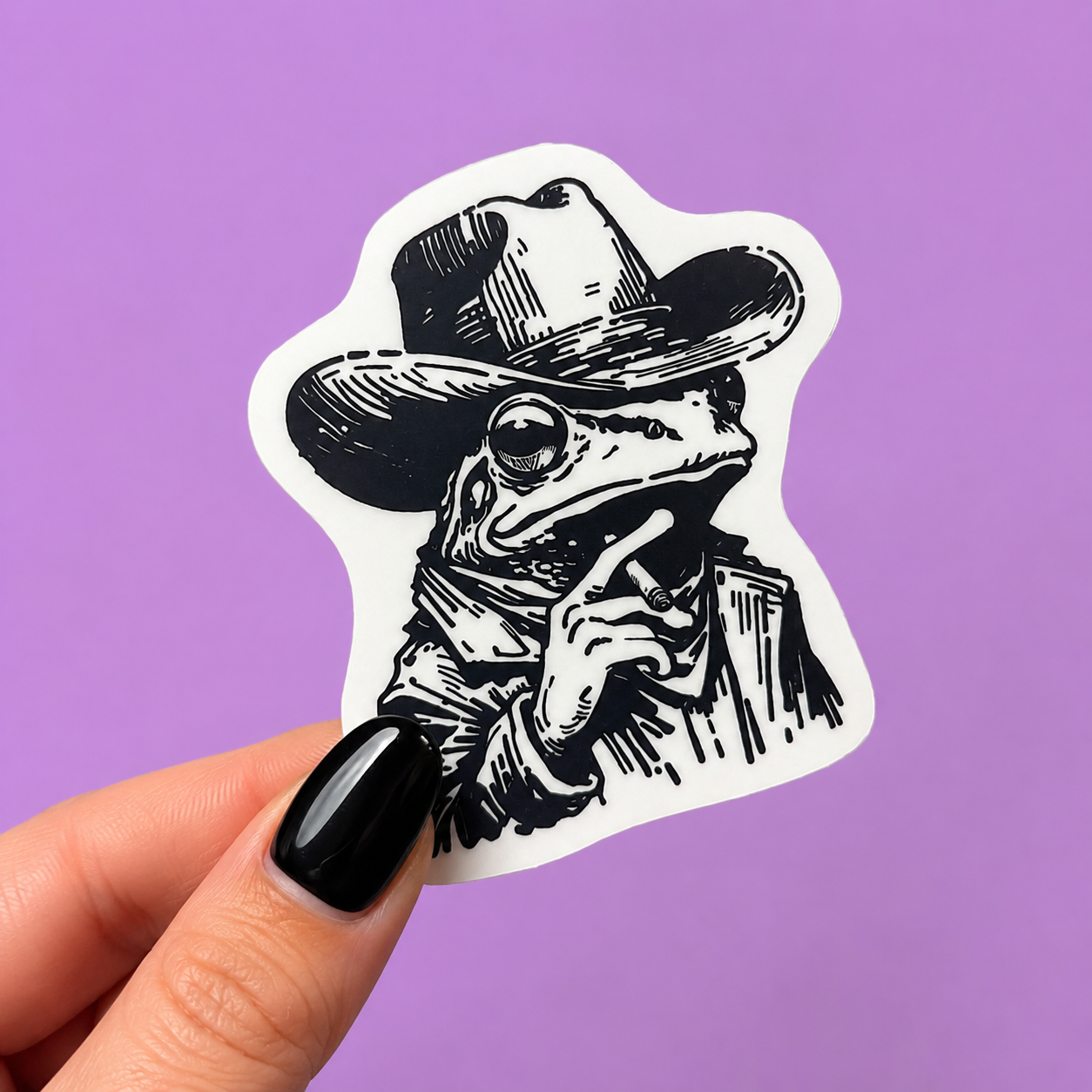 Contemplative Cowboy Sticker
