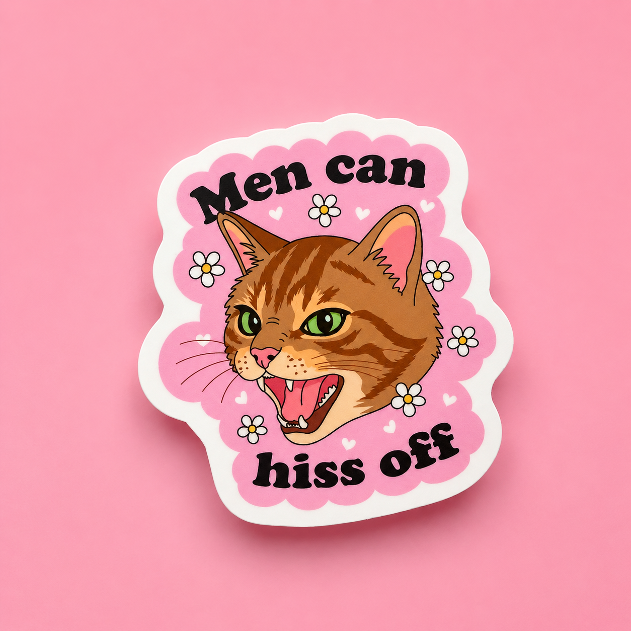 Men Can Hiss Off Sticker
