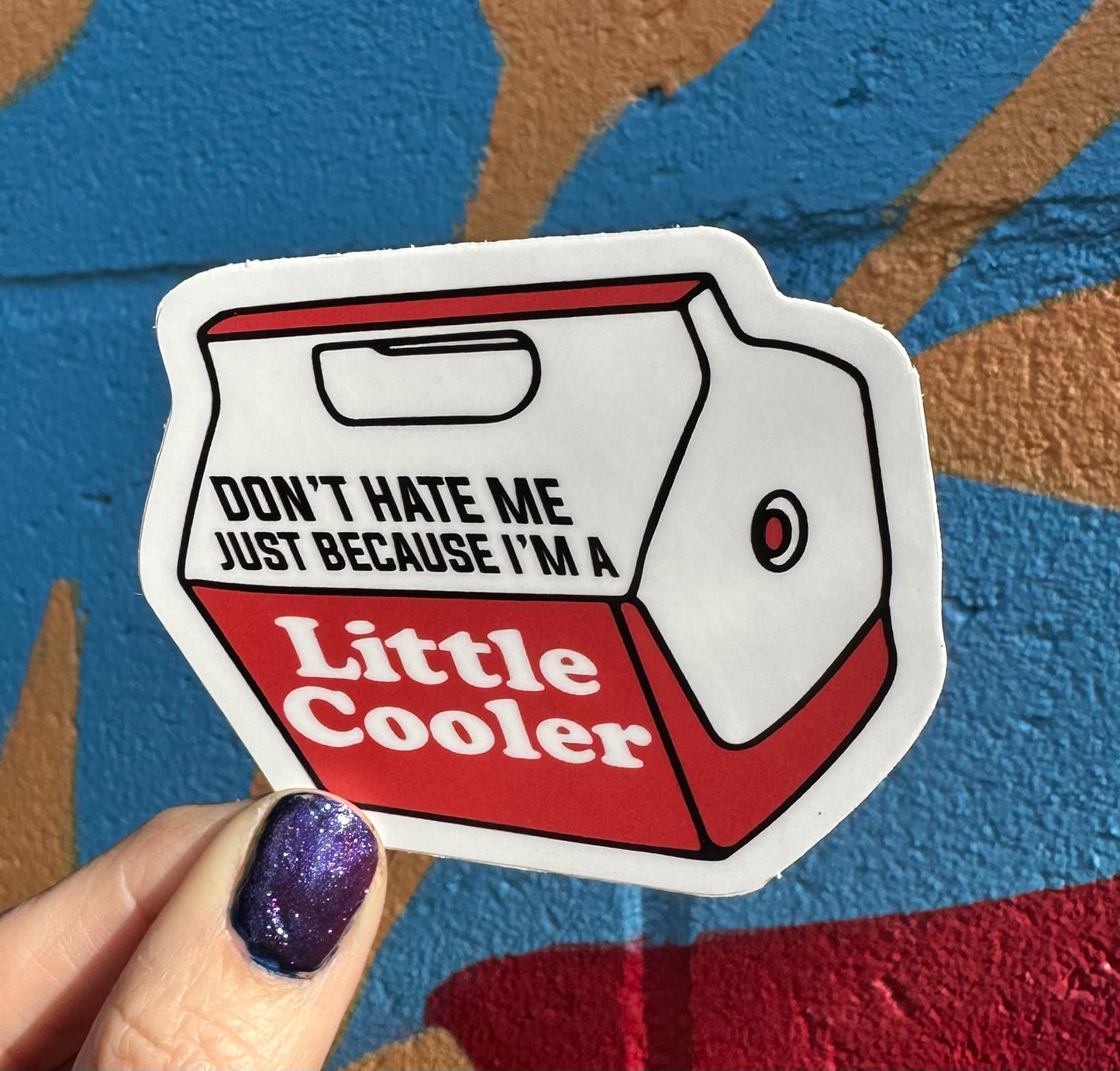 Don't Hate Me Just Because I'm A Little Cooler Sticker