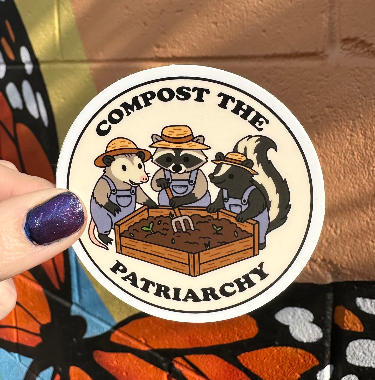 Compost The Patriarchy Sticker