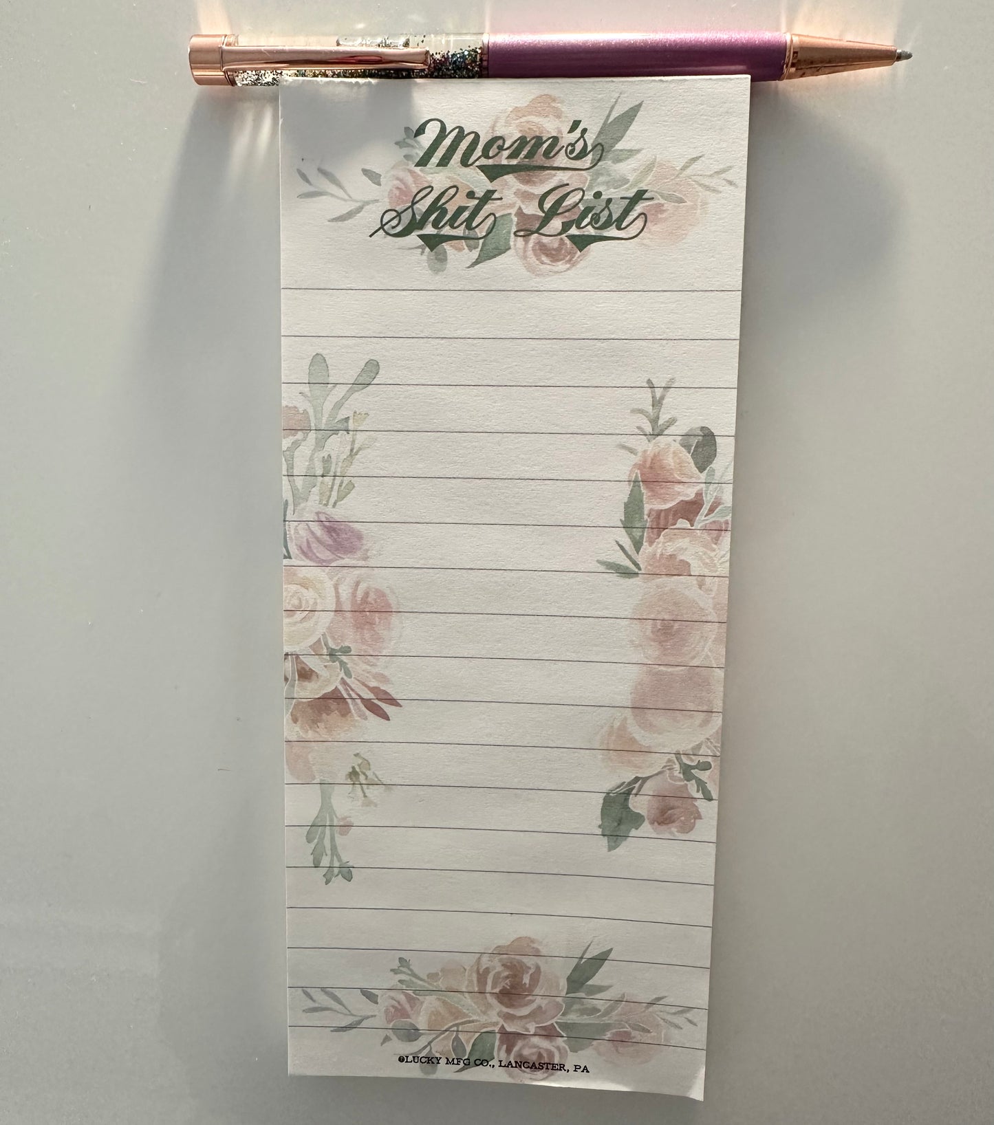 Mom's Shit List Magnetic Notepad - 50 sheets