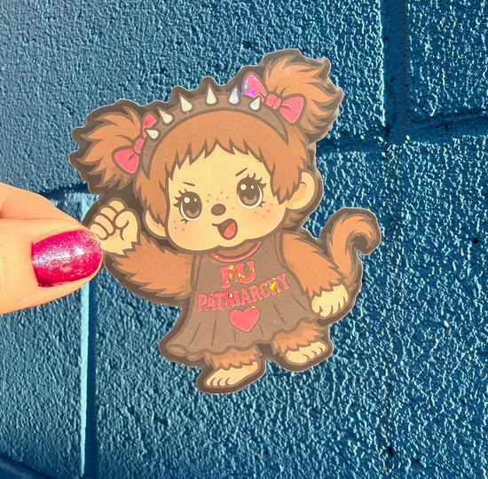 FU Patriarchy Glitter Sticker