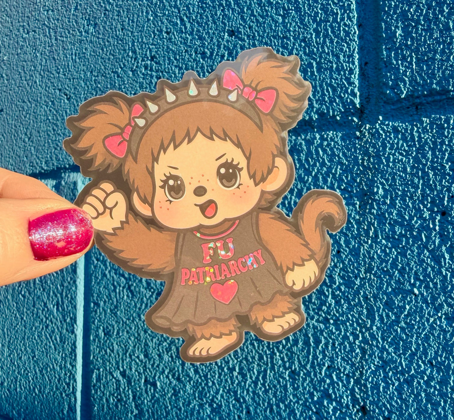 FU Patriarchy Glitter Sticker