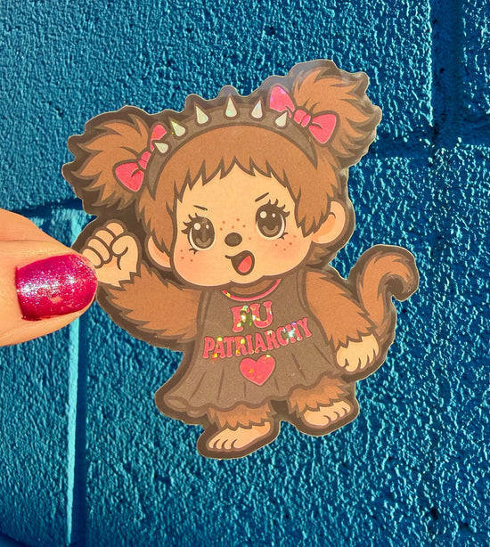 FU Patriarchy Glitter Sticker