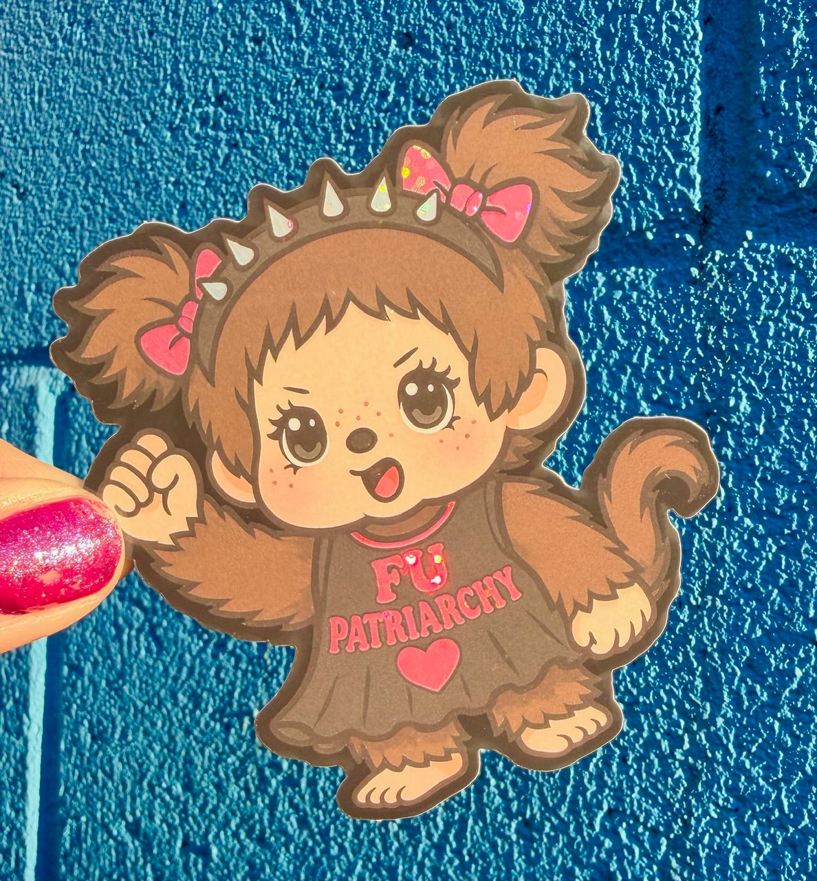 FU Patriarchy Glitter Sticker