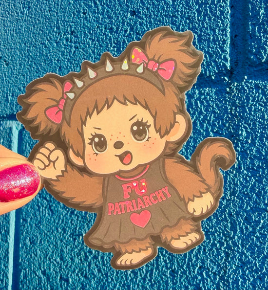 FU Patriarchy Glitter Sticker