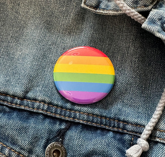 Gay Pride Flag Pinback Button