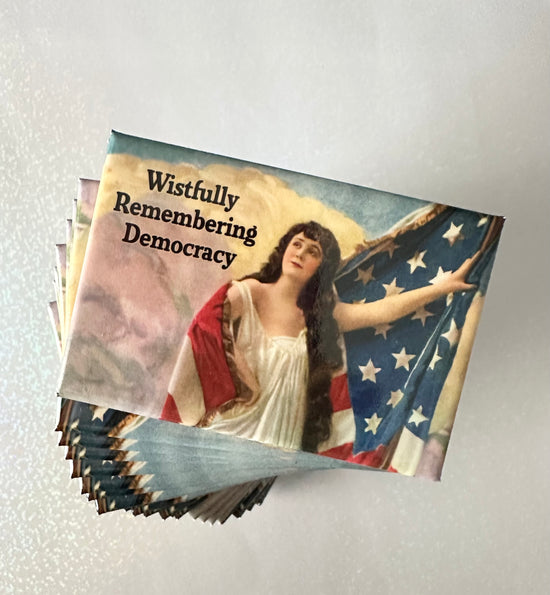 Wistfully Remembering Democracy Magnet