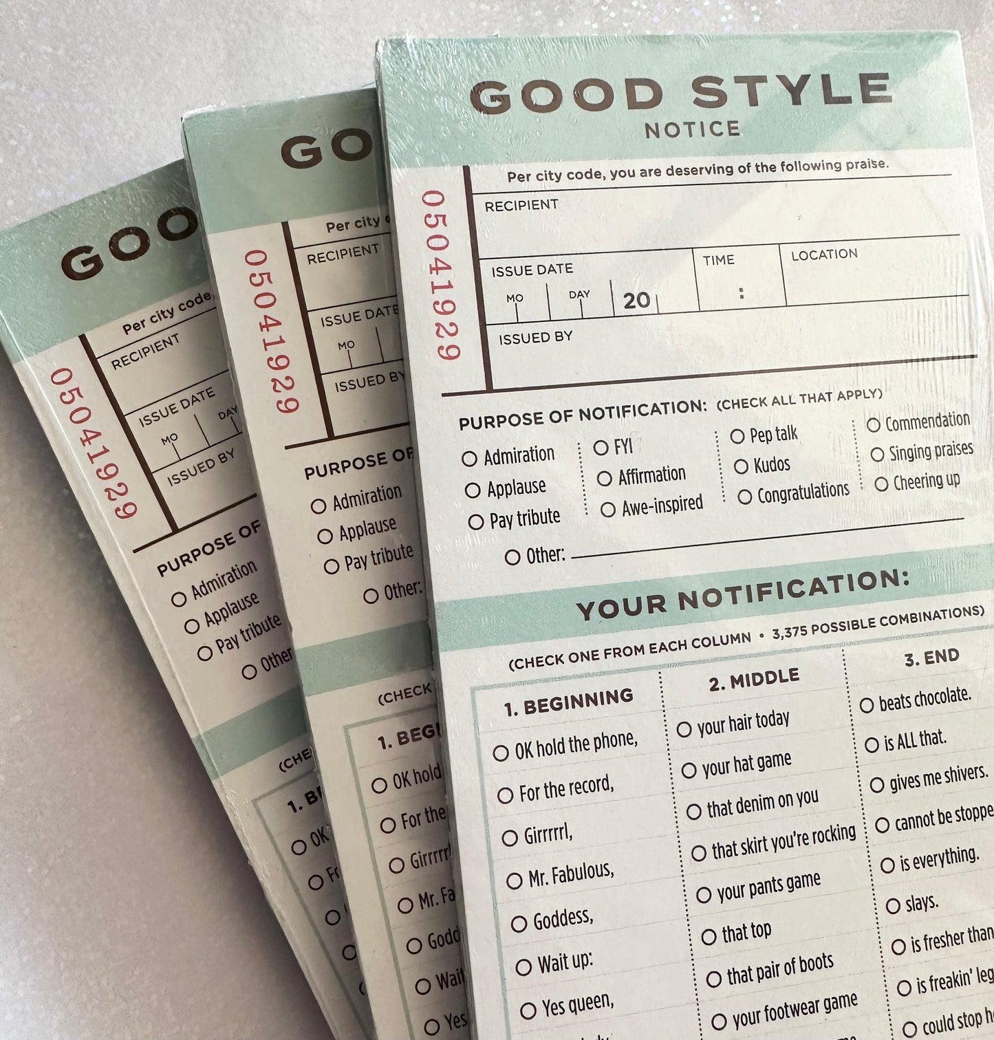 Good Style Notice - 40 sheets