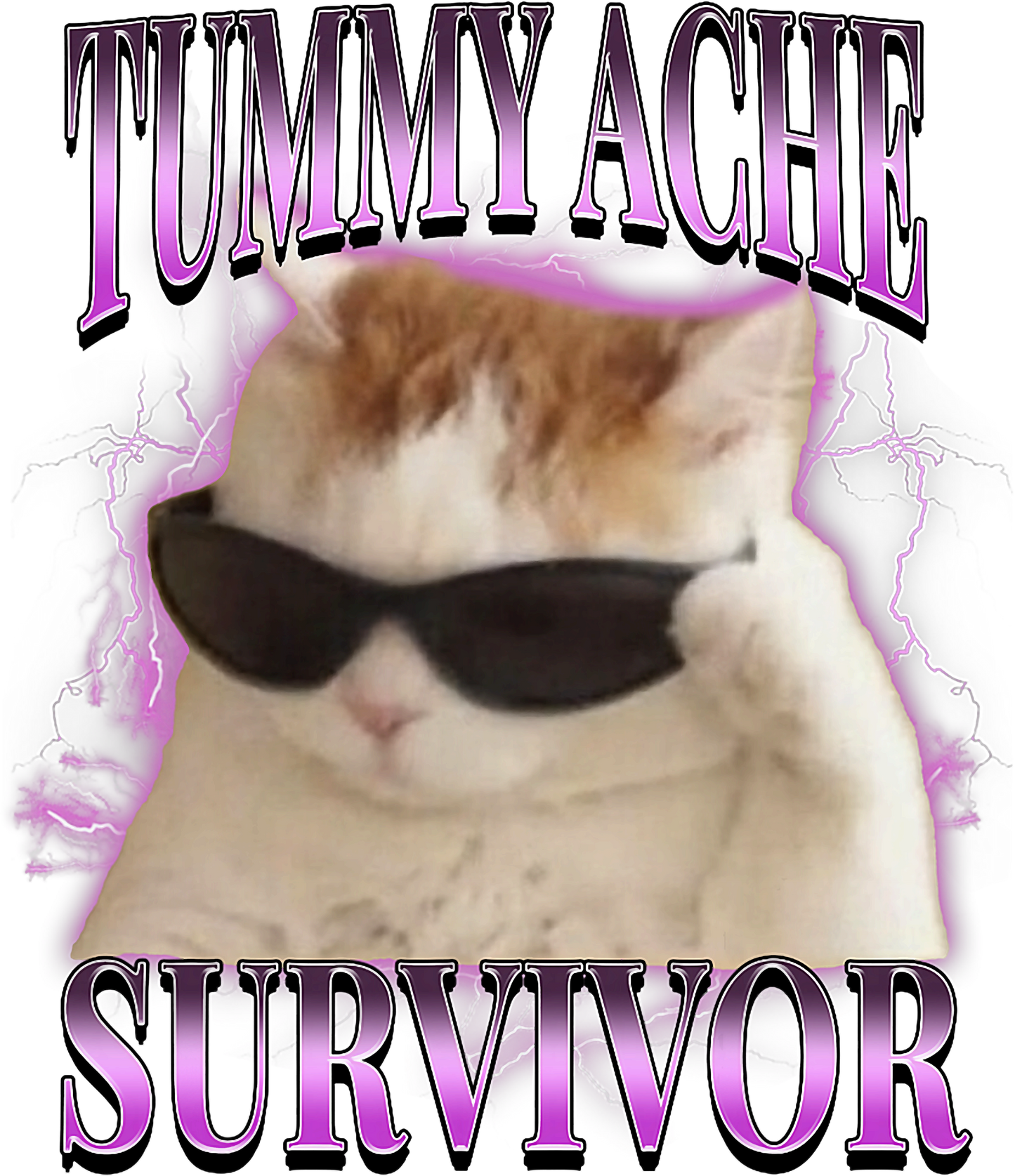 Tummy Ache Survivor Sticker