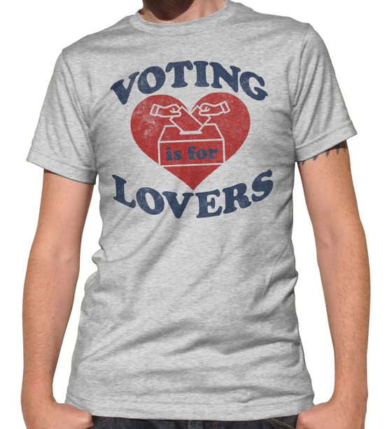 Voting Is For Lovers Unisex Tee