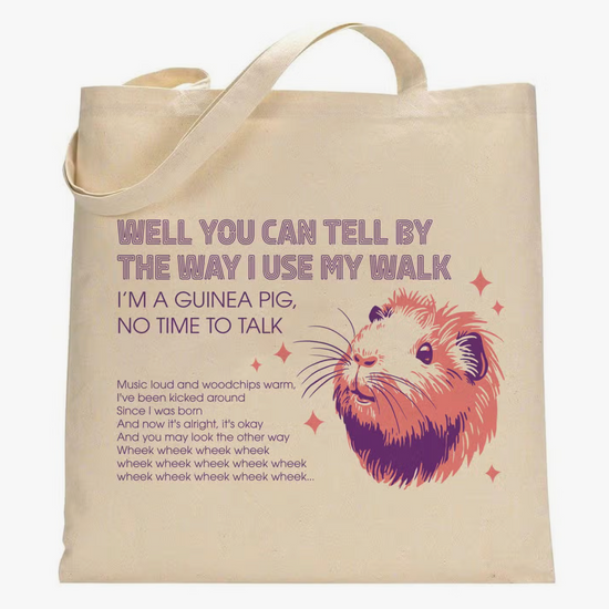 Load image into Gallery viewer, Stayin&amp;#39; Alive (Guinea Pig) Tote Bag
