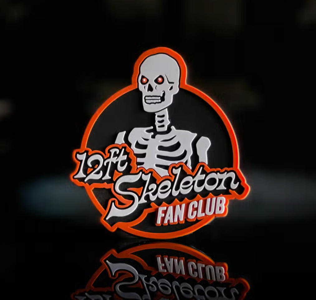 12ft Skeleton Fan Club Magnet