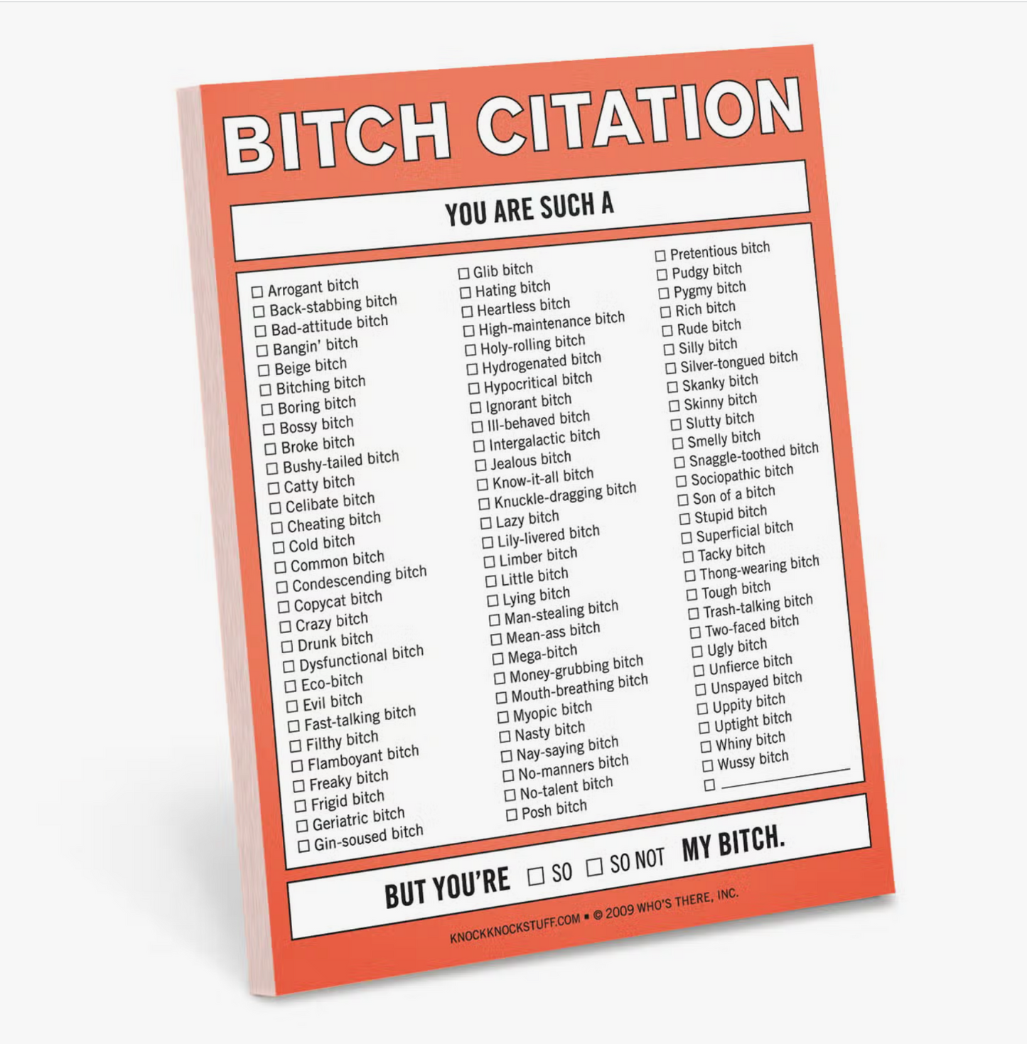 Load image into Gallery viewer, Bitch Citation Notepad - 50 sheets

