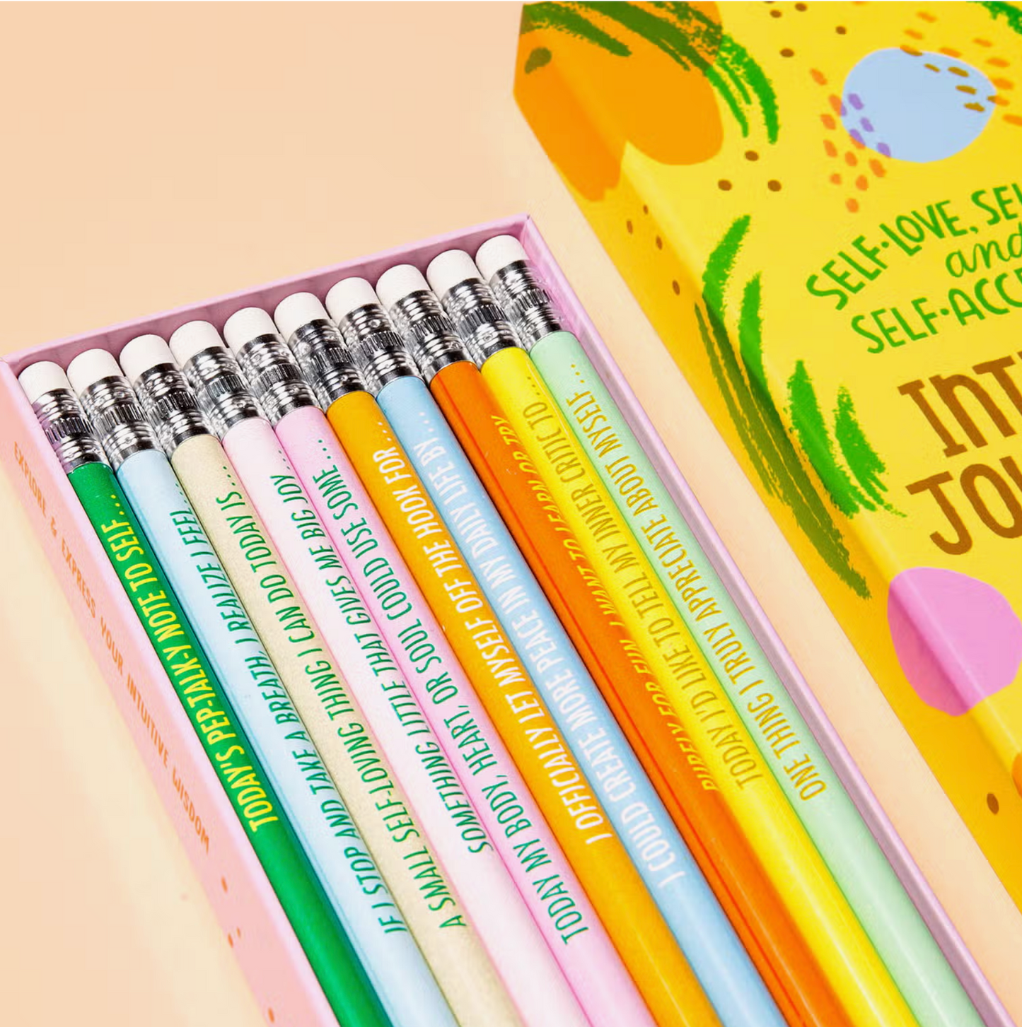 Self-Love, Self-Care and Self-Acceptance Pencil Set - 10 pack