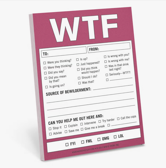 WTF Notepad - 50 sheets