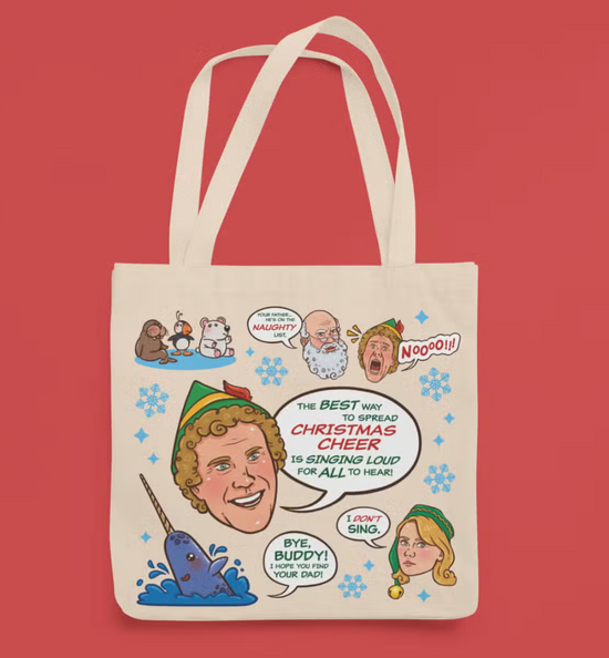 Elf Movie Quotes Tote Bag