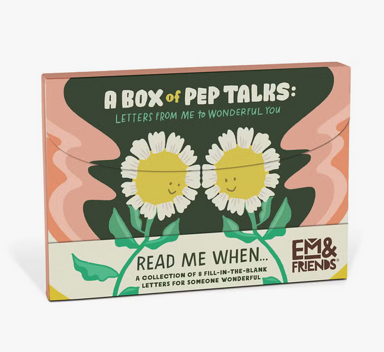 A Box of Pep Talks Fill in the Blank Read Me When Letters