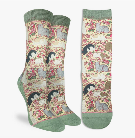 Load image into Gallery viewer, Rats &amp;amp; Roses Socks
