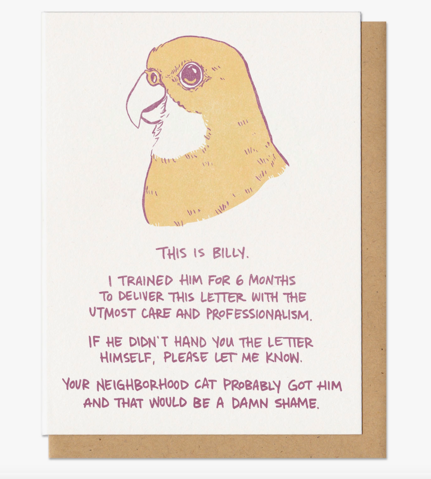 Billy The Bird Card