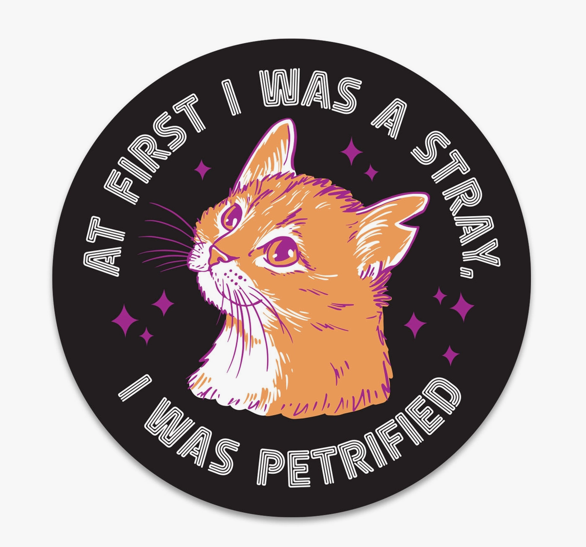 At First I Was A Stray Sticker