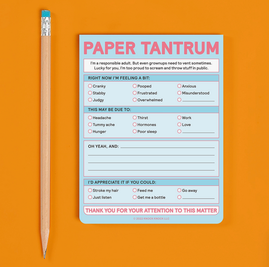 Paper Tantrum Nifty Pastel Note Pad - 50 sheets – Hilarious Humanitarian